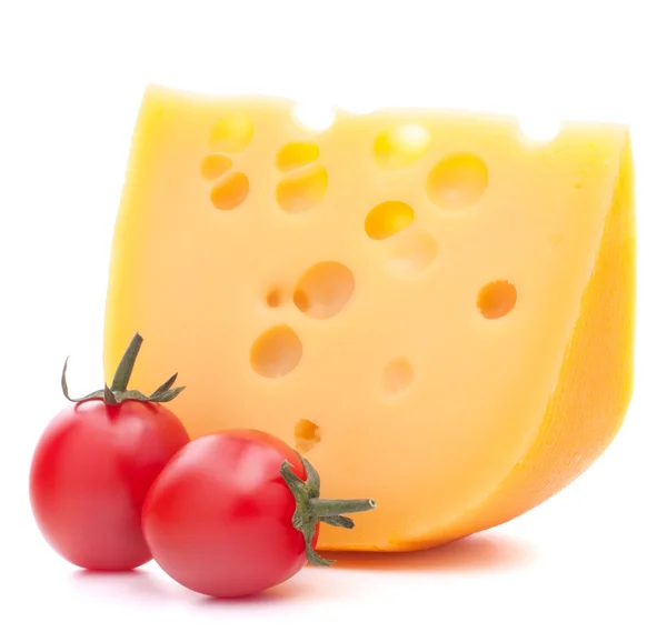 Queso y tomate cherry — Foto de Stock