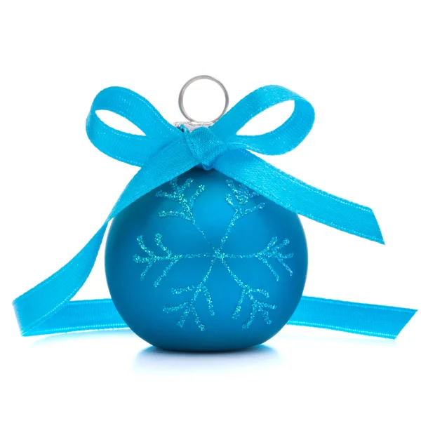 Blue Christmas ball — Stock Photo, Image