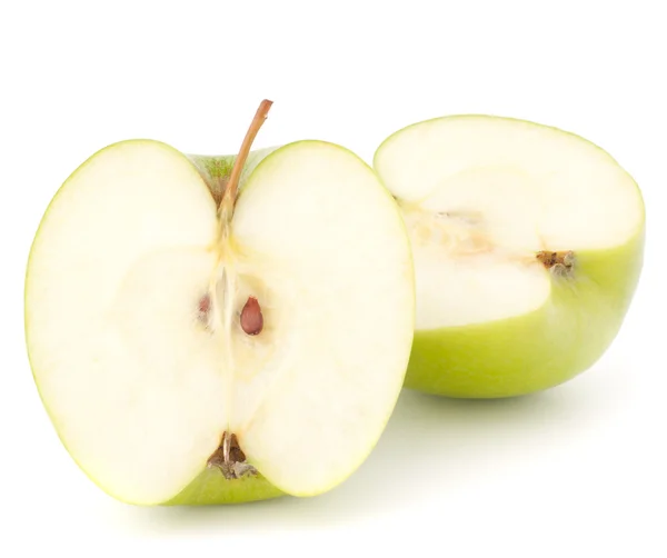 Groene apple helft — Stockfoto