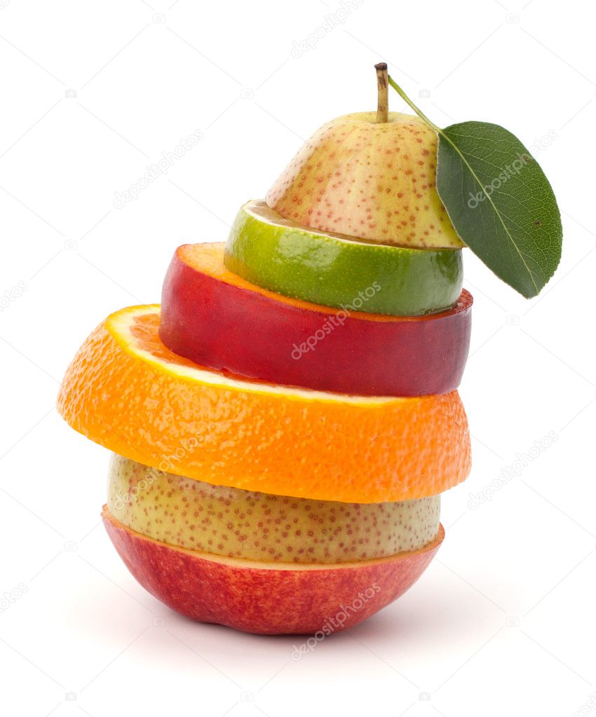 Mixed fruit slices