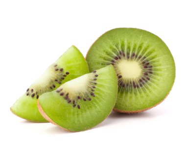 Kiwi fruit sliced segments clipart