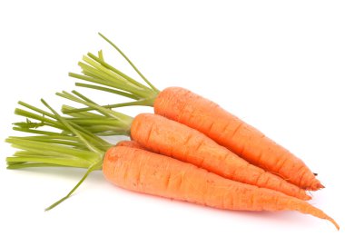 Havuçlu sebze yaprakları ile