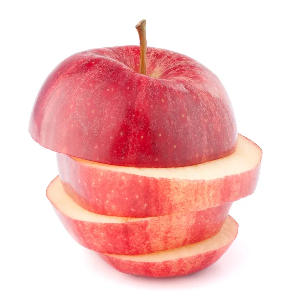 Apfel rot geschnitten — Stockfoto