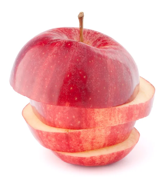 Apfel rot geschnitten — Stockfoto