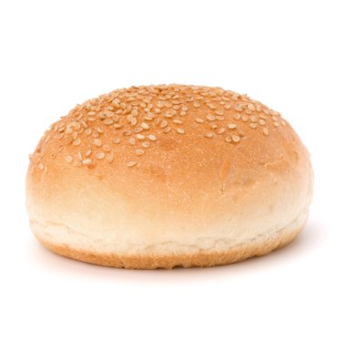 yuvarlak sandviç topuz ile susam