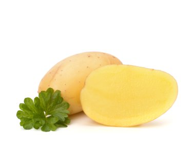 yeni patates ve yeşil maydanoz