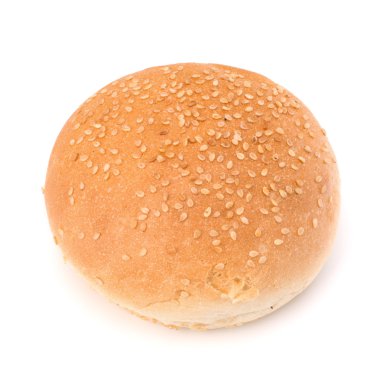 yuvarlak sandviç topuz ile susam