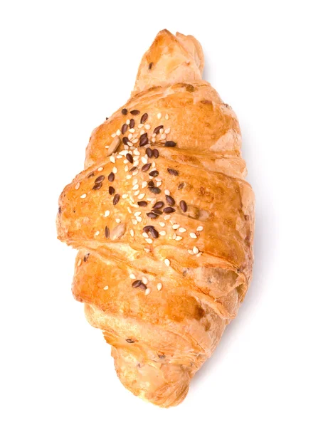 Croissant izolované na bílém pozadí — Stock fotografie