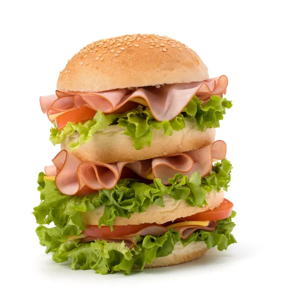 Fast-food hamburger — Zdjęcie stockowe