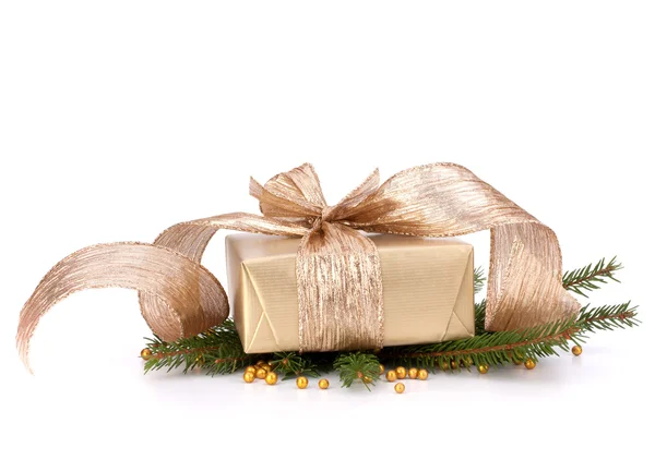 Luxurious gift isolated on white background — Stock Photo, Image