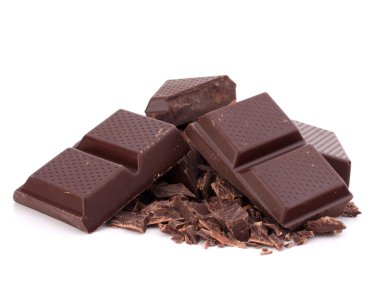 barras de chocolate picados