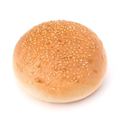 yuvarlak sandviç topuz ile susam