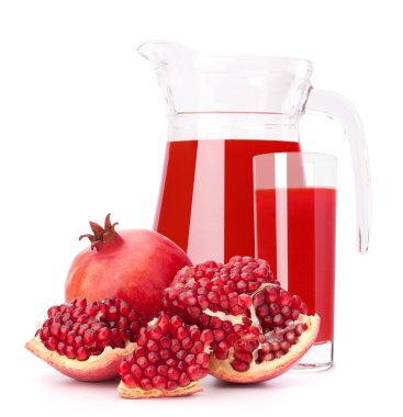 Nar meyve suyu cam sürahi