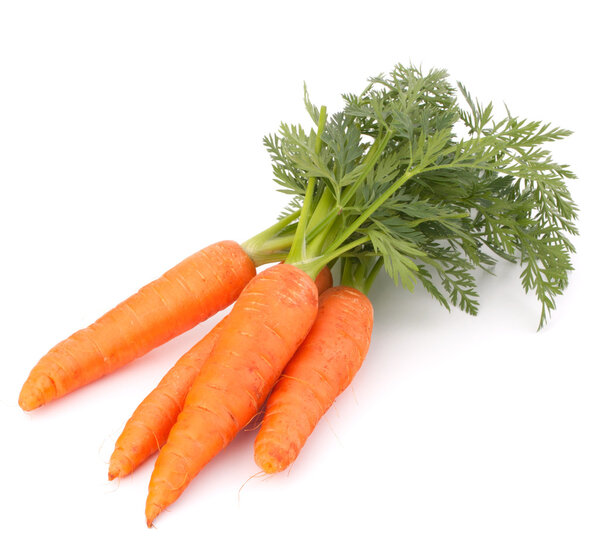 Carrot vegetable with leaves