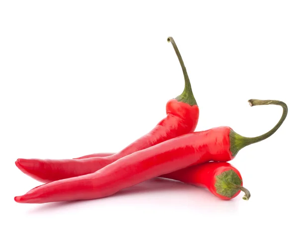 Horké červené chilli nebo chilli papričky — Stock fotografie