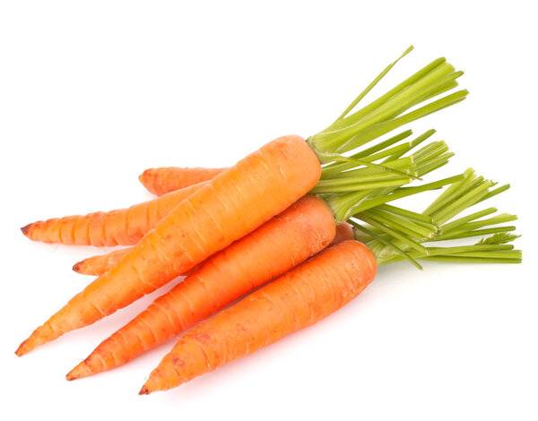 Carrot vegetable with leaves