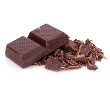 barras de chocolate picados