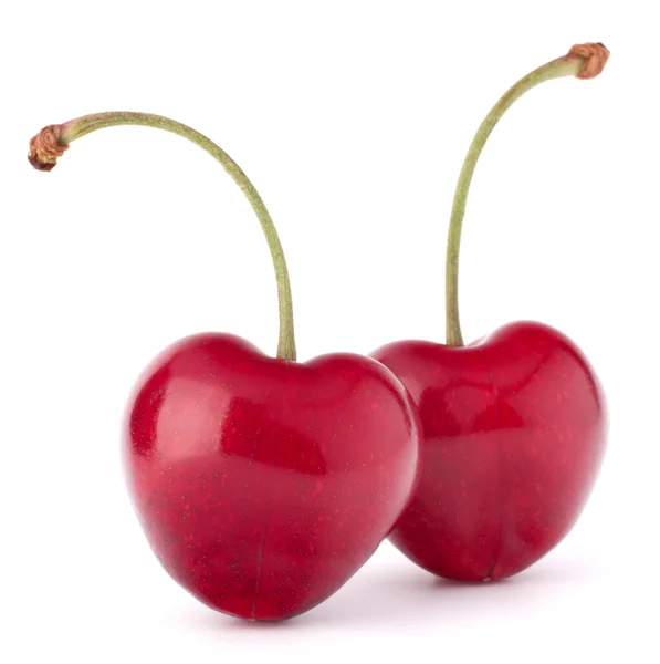 Two heart shaped cherry berries — Stock Photo, Image