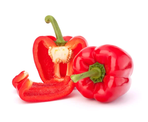 Red pepper isolated on white background — Stock Photo, Image