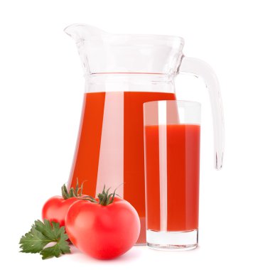 domates sebze suyu cam sürahi