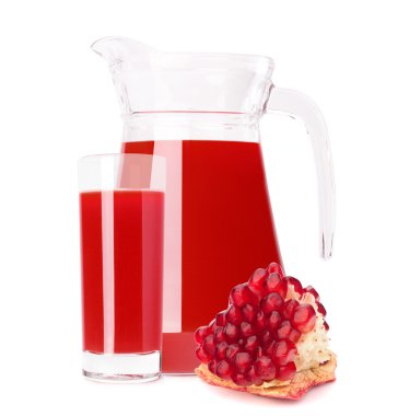 Nar meyve suyu cam sürahi