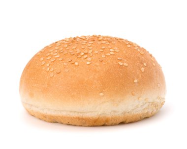 yuvarlak sandviç topuz ile susam