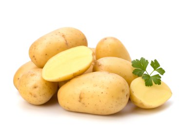 yeni patates ve yeşil maydanoz