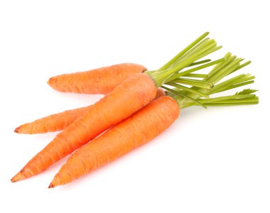 Havuçlu sebze yaprakları ile