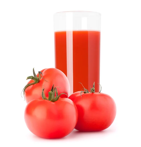 Tomato vegetable juice in glass — Stock Photo, Image