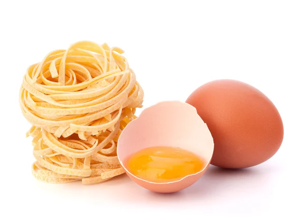Italienische Pasta Tagliatelle Nest — Stockfoto