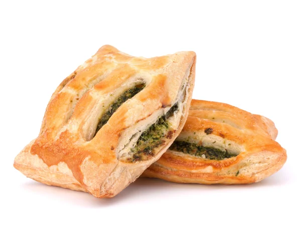 Beyaz arka plan üzerinde izole puf böreği topuz.