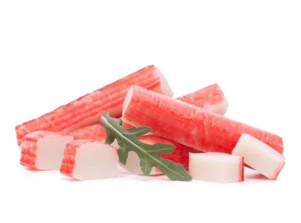 Crab sticks grupp och rucola — Stockfoto