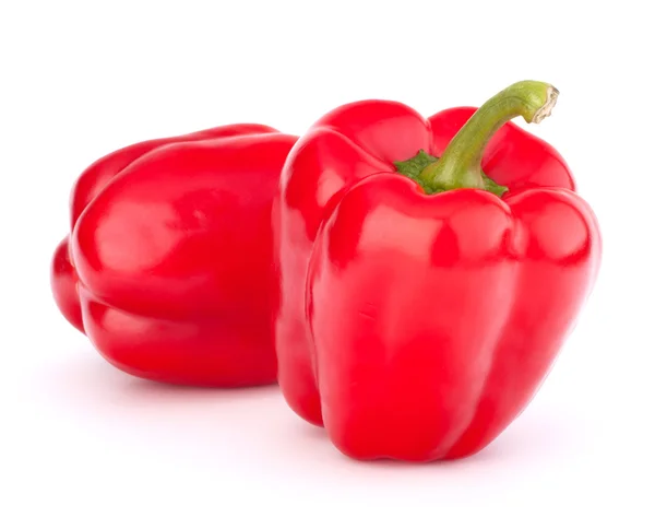 Röd paprika isolerad på vit bakgrund — Stockfoto