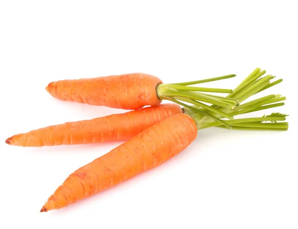 Морковный овощ с листьями — стоковое фото