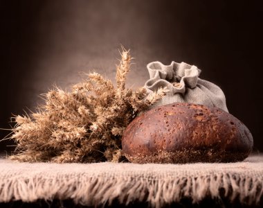 somun ekmek ve çavdar kulakları natürmort