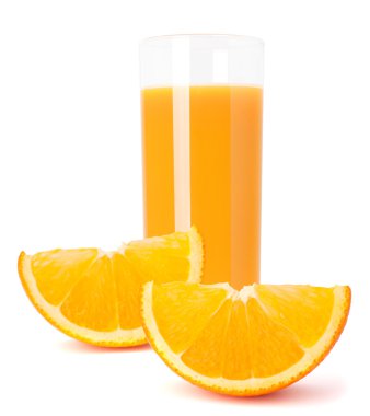 cam ve turuncu meyve suyu