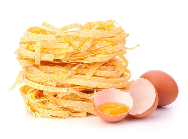 Italian pasta tagliatelle nest — Stock Photo, Image