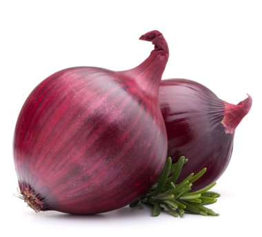 Kırmızı soğan ve biberiye yaprağı