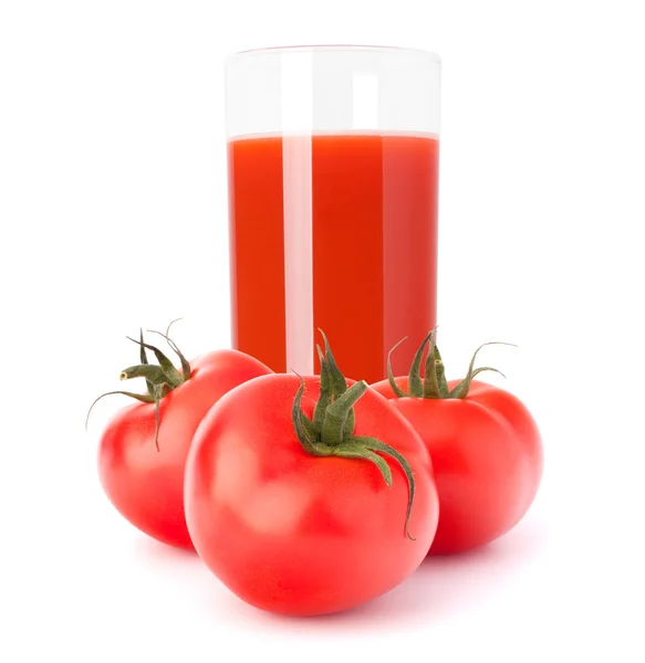 Tomato vegetable juice in glass — Stock Photo, Image