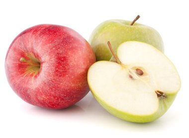 Kırmızı ve yeşil elma
