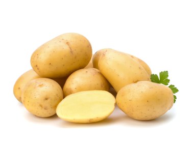 yeni patates ve yeşil maydanoz