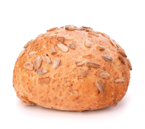 Round sandwich bun with sunflower seeds — Stock Photo, Image