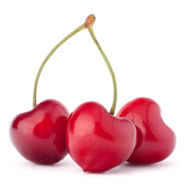 Fructe de cireșe în formă de inimă — Fotografie, imagine de stoc