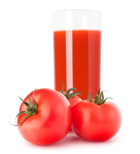 Tomato vegetable juice in glass — Stock Photo, Image