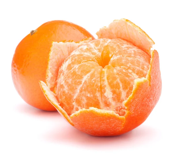 Peeled tangerine or mandarin fruit — Stock Photo, Image