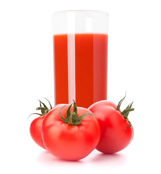 Tomatengemüsesaft im Glas — Stockfoto