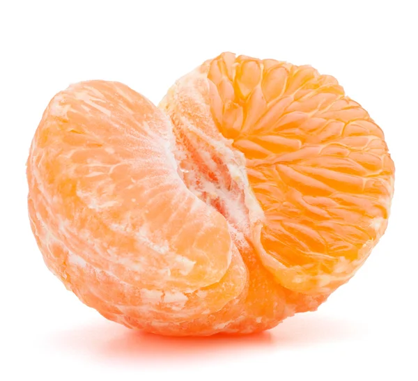 Geschälte Mandarine oder Mandarinenfrucht — Stockfoto