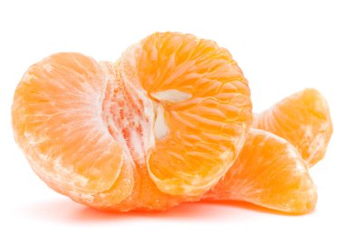 mandalina veya mandalina meyve yarısı soyulmuş