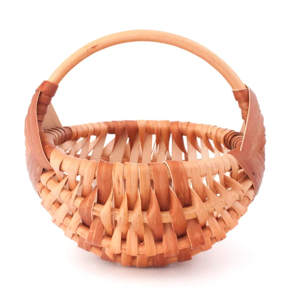 Sekeranjang wicker kosong — Stok Foto