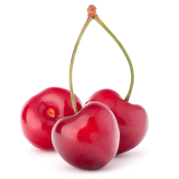 Serce w kształcie owoców wiśni — Zdjęcie stockowe